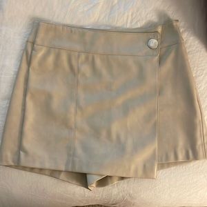 Zara Light Leather Skort